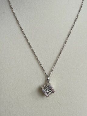 Tiffany & Co. .925 Sterling Silver Atlas Pendant Necklace in box and dustbag